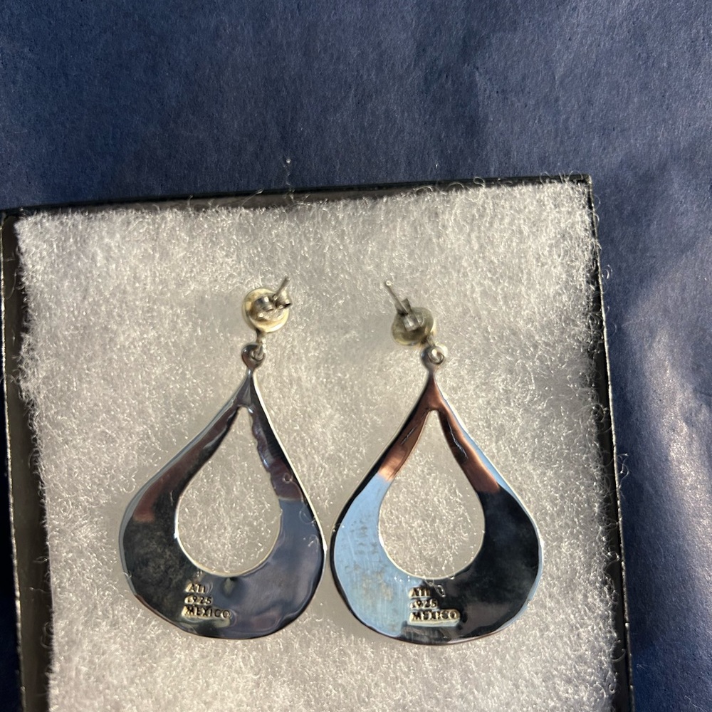 Solid Sterling (925) Silver, Native American Tear… - image 3